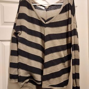 Striped Maurices v-neck sweater